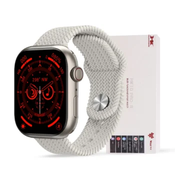 HK10 PRO B 2.02 AMOLED DISPLAY G-SENSOR AI FEATURES WITH WEARFIT PRO APP 2 STRAPS SILVER