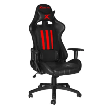 XTRIKE ME GC-905 BK ERGONOMIC ADJUSTABLE GAMING CHAIR CASTER WHEELS BLACK